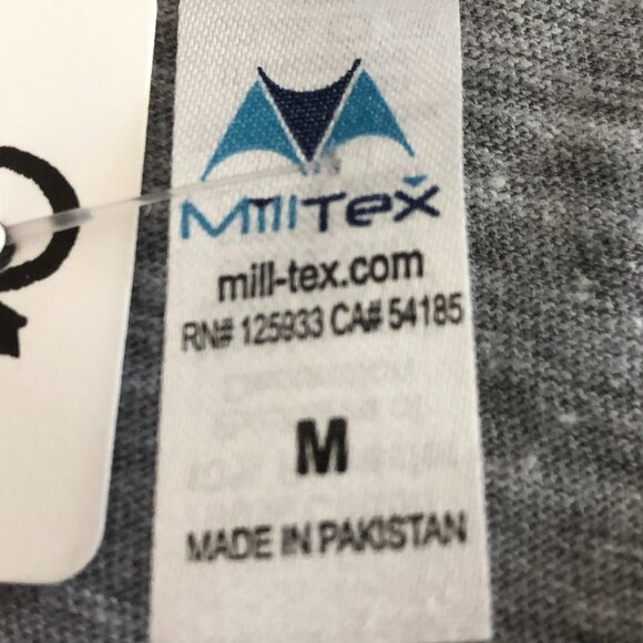 Crossed Arrows Canada Mill Tex V Neck Short Sleeve Cotton Top Heather Grey Sz M - Picture 8 of 10